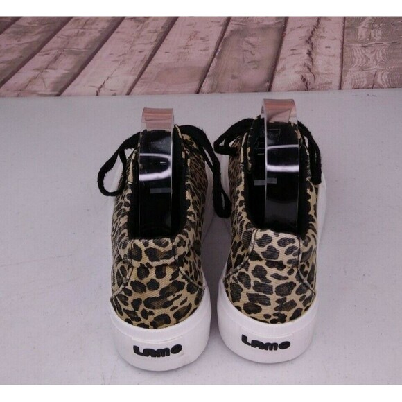 LAM Leopard Print Memory Foam Platform Sneakers Size 7.5 - Picture 5 of 8
